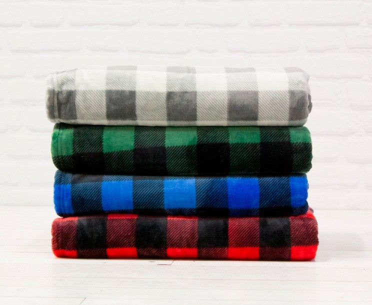 WHITERIDGE HUNTLY PLAID THROW BLANKET