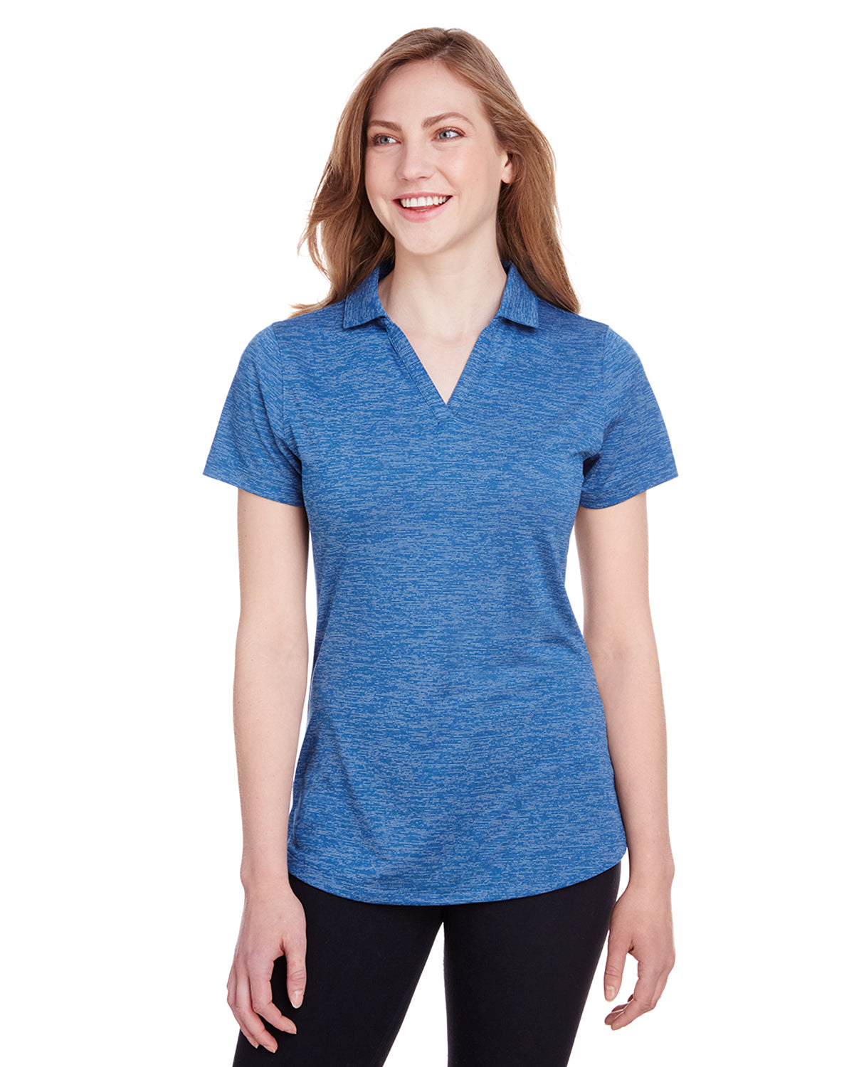PUMA GOLF LADIES ICON HEATHER POLO
