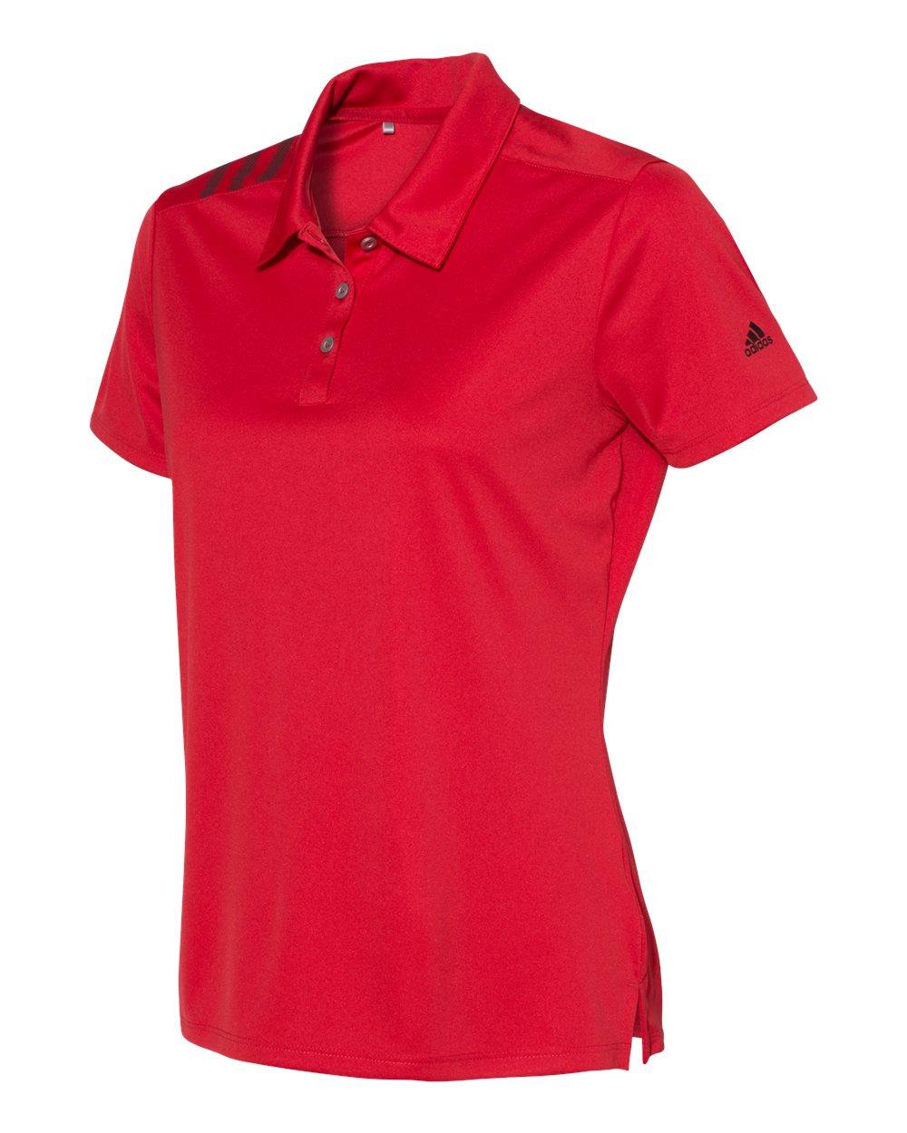 ADIDAS LADIES 3-STRIPES SHOULDER POLO