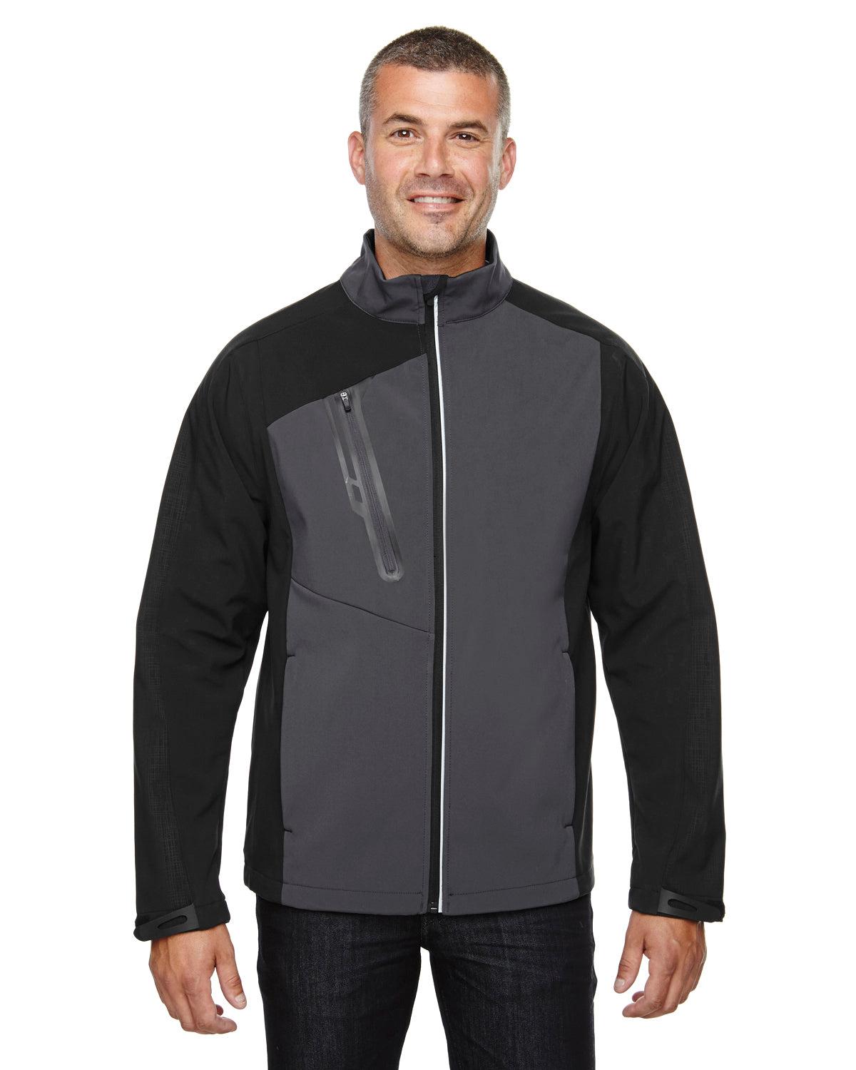 NORTH END MEN'S TERRAIN COLORBLOCK SOFTSHELL JACKET