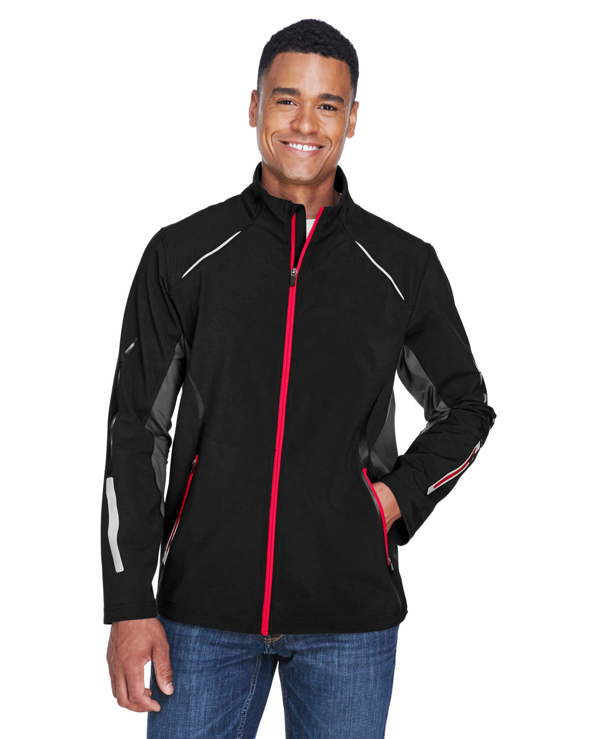 NORTH END MEN'S PURSUIT THREE LAYER SOFT SHELL JACKET