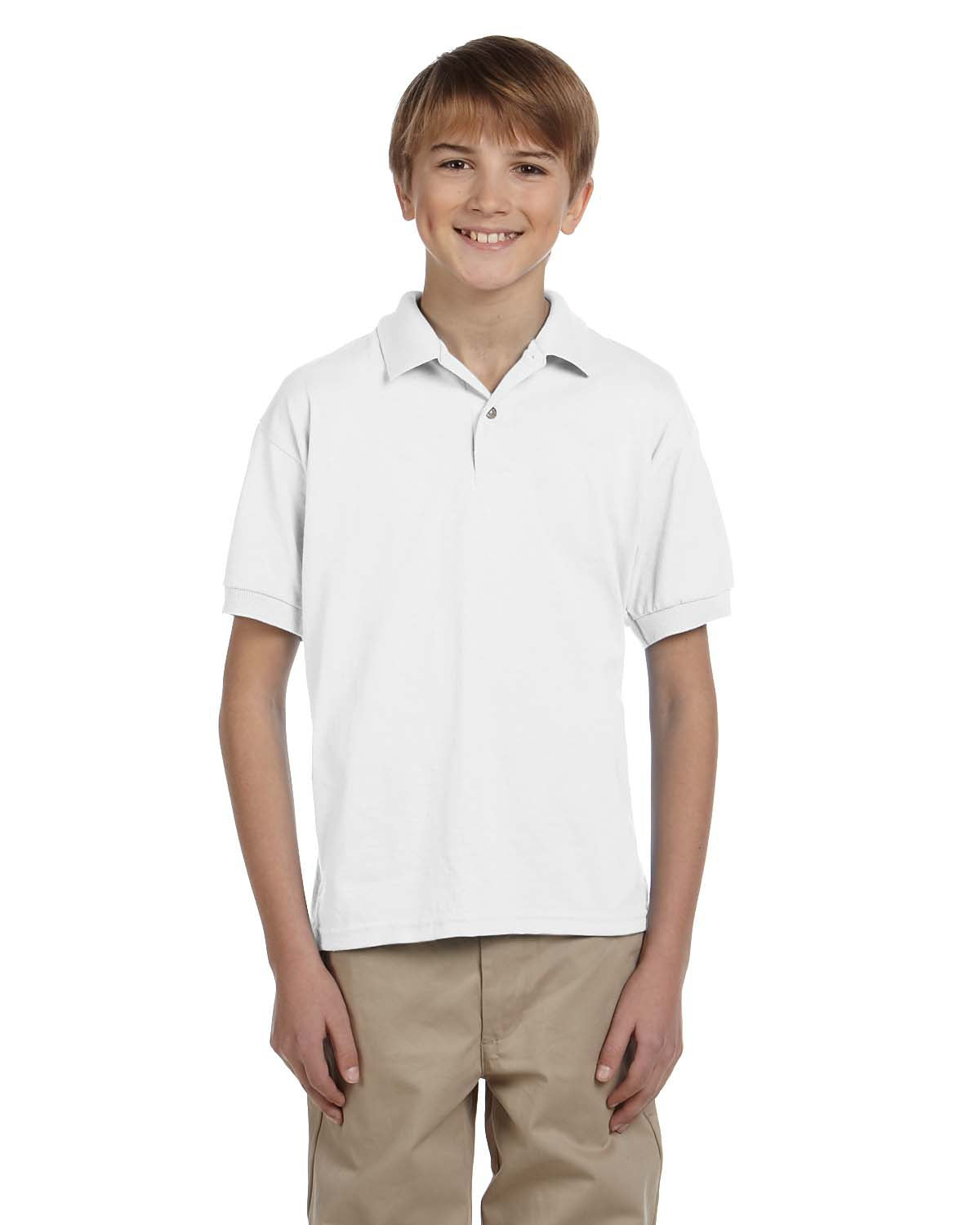 GILDAN YOUTH JERSEY SHORT SLEEVE POLO