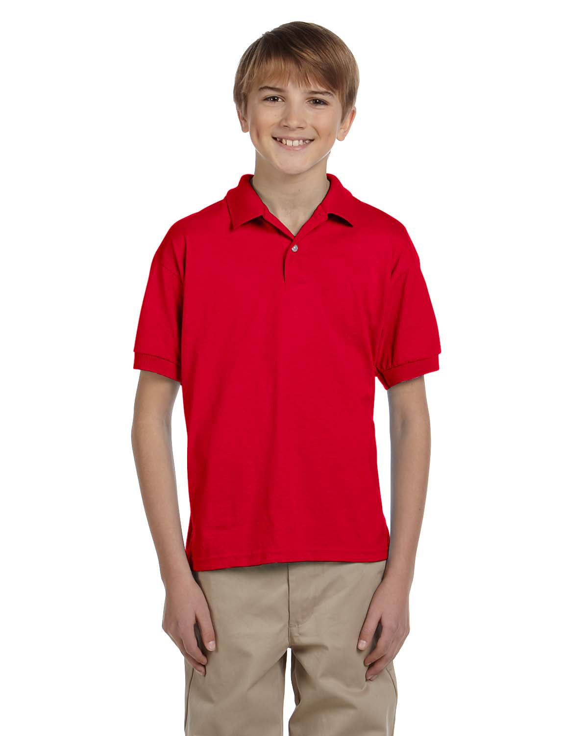 GILDAN YOUTH JERSEY SHORT SLEEVE POLO