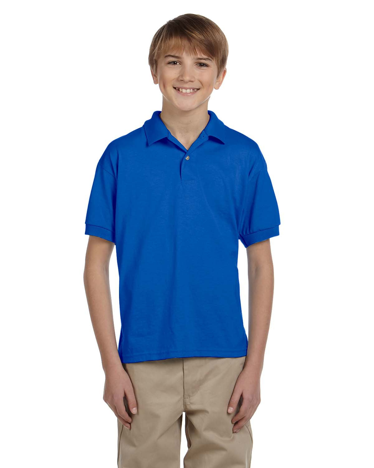 GILDAN YOUTH JERSEY SHORT SLEEVE POLO