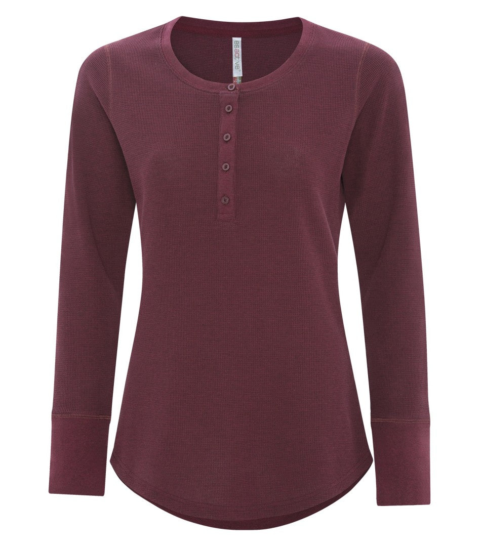 ATC™ ESACTIVE® LADIES VINTAGE THERMAL LONG SLEEVE HENLEY