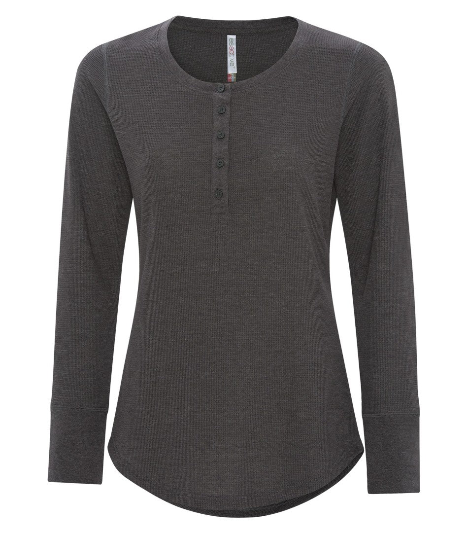 ATC LADIES ESACTIVE VINTAGE THERMAL LONG SLEEVE HENLEY