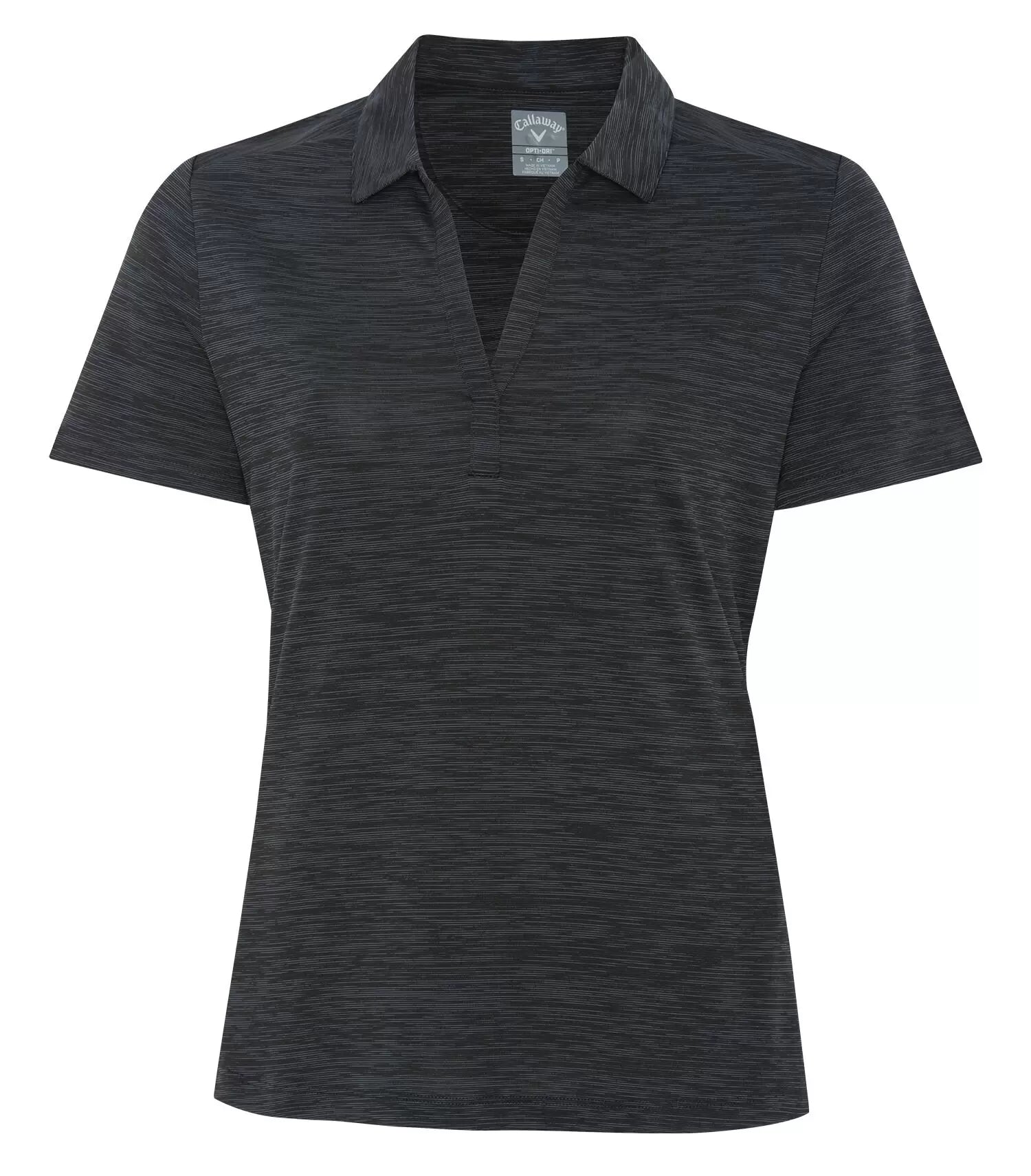 CALLAWAY LADIES BROKEN STRIPE TEXTURE POLO