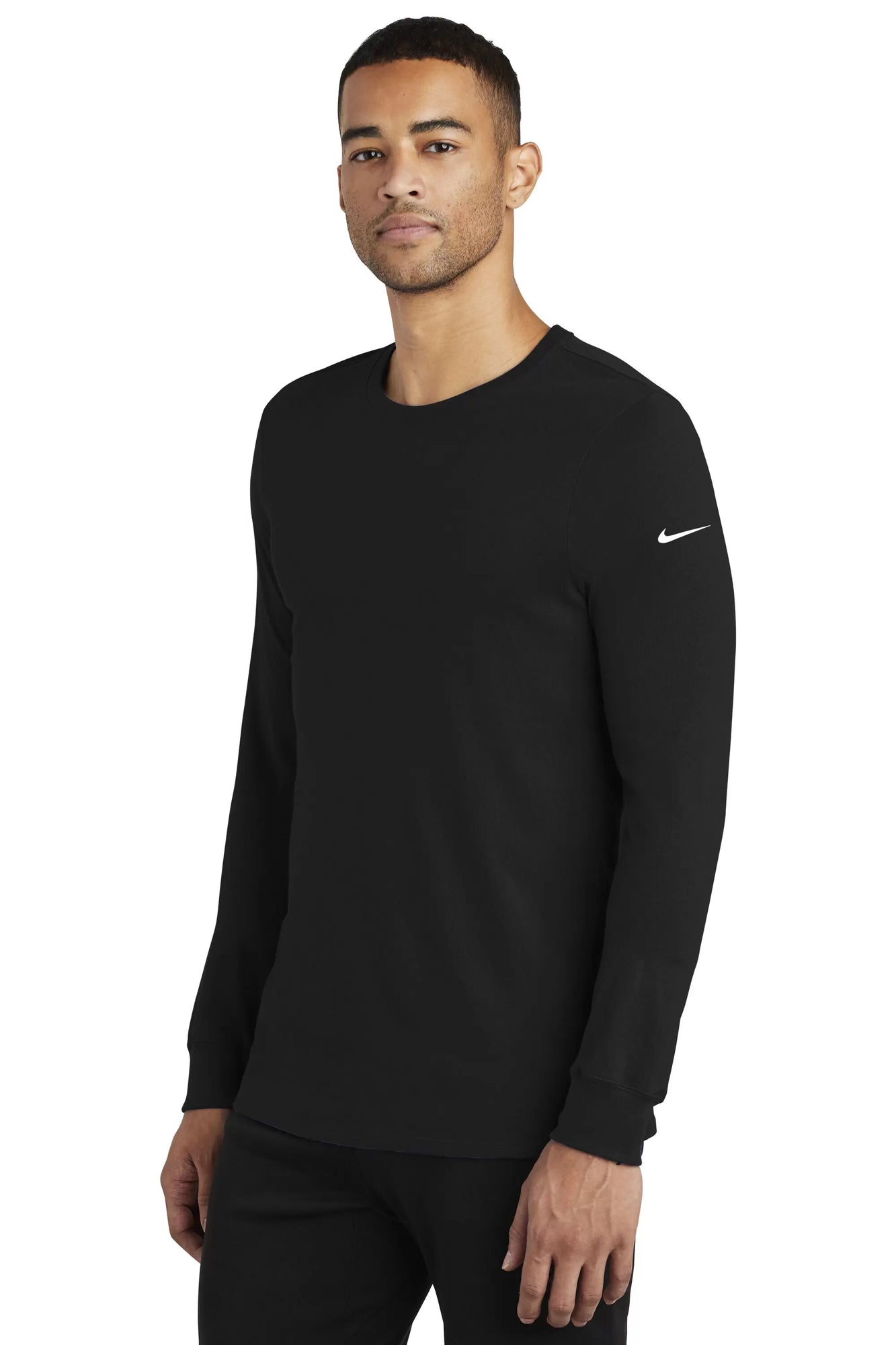 NIKE DRI FIT COTTON POLY LONG SLEEVE SHIRT ID Apparel