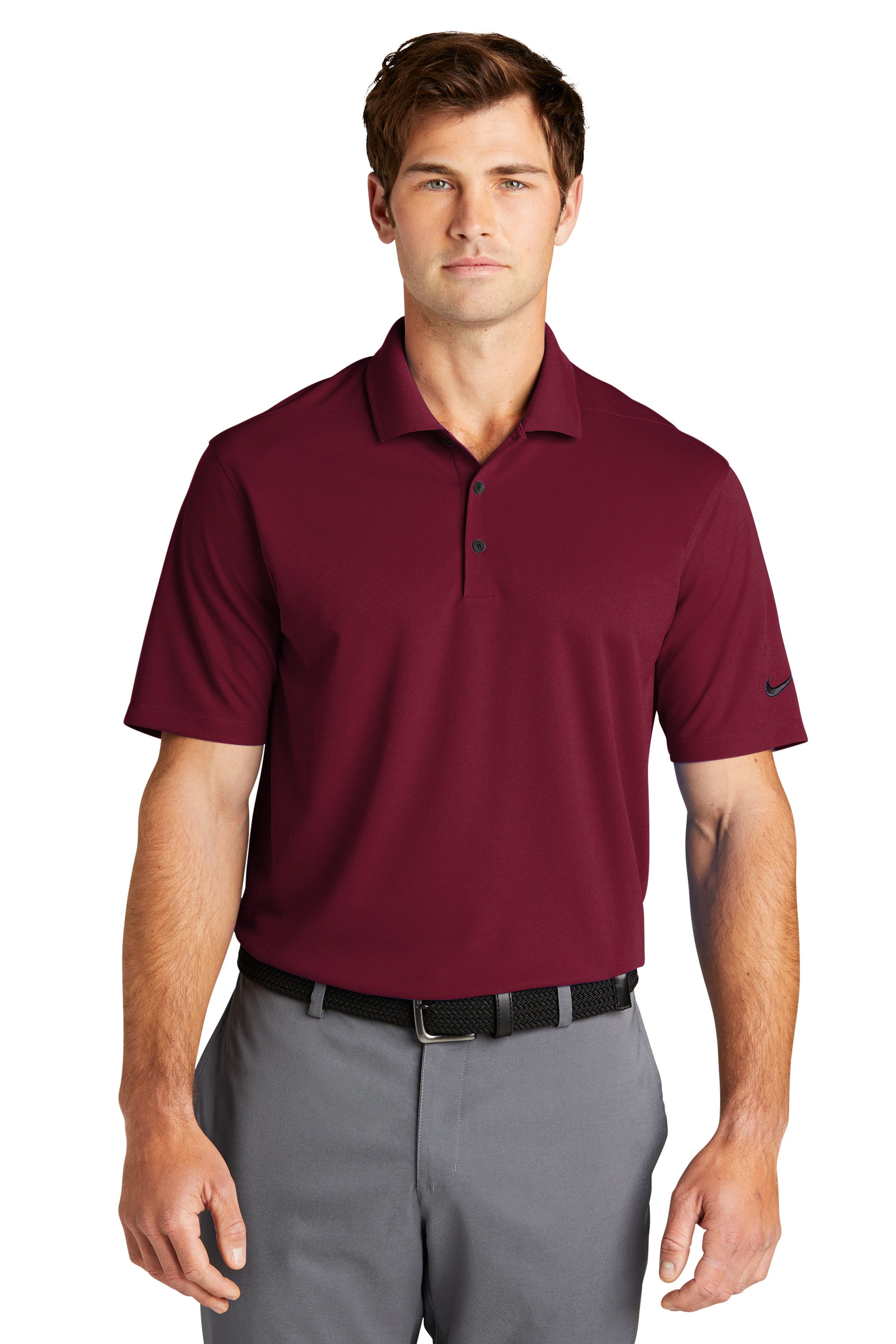 Nike maroon store polo shirts